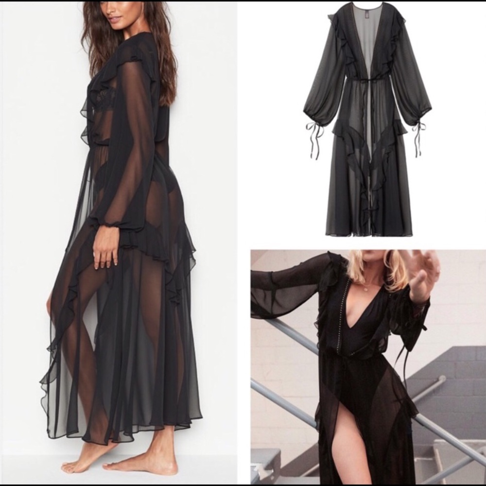 Victoria’s Secret Sheer Plunge Robe New w Tags